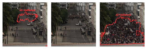 Seeing is Deceiving? AI-Manipulated Images and Protest Size Perception